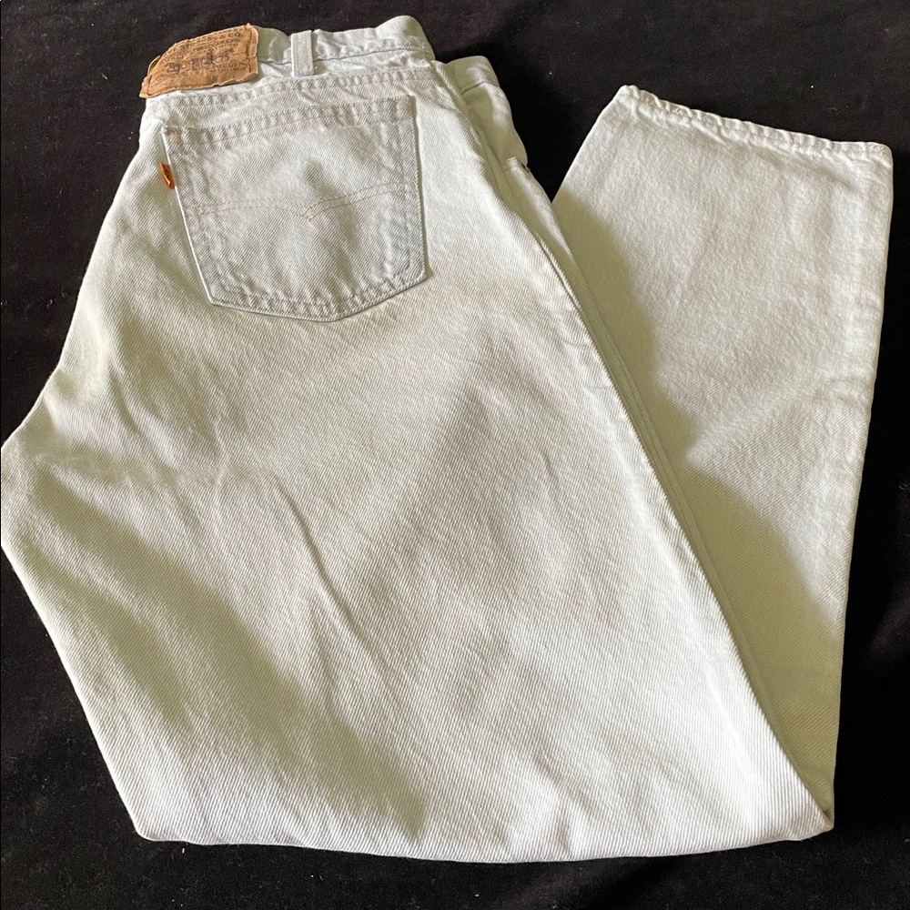 Men’s VINTAGE LEVI’S Classic Shade Orange Tab 550 Jeans Tapered Leg MADE IN USA